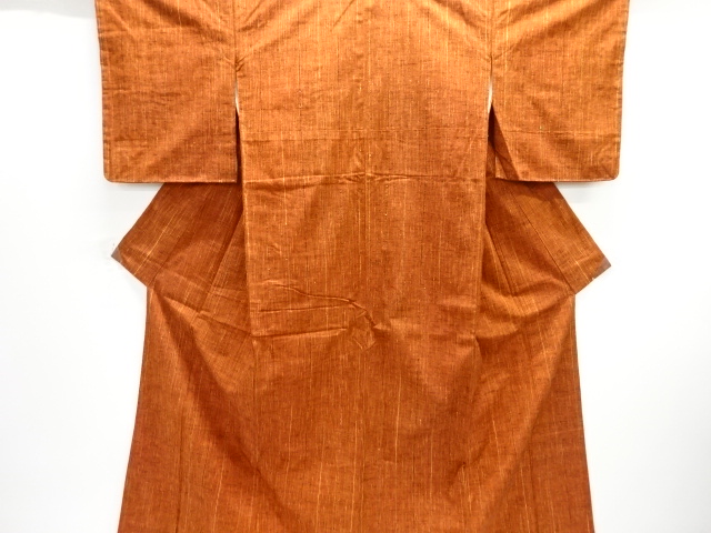JAPANESE KIMONO / TSUMUGI / WOVEN STRIPE